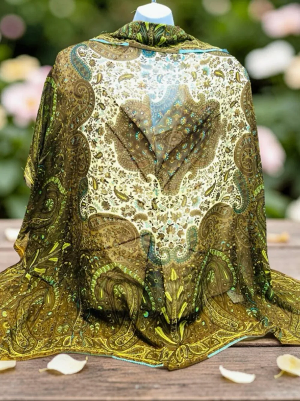 Vintage ETRO 100% Silk Chiffon Lg 44
